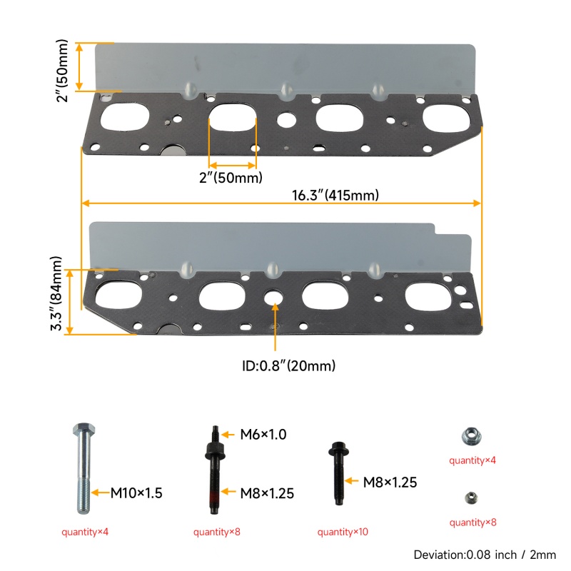 57073 Exhaust Manifold Hardwar - Model Kit V8 Engine avis et prix