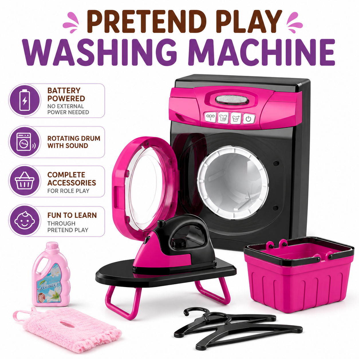 Simulation Washing Machine Toy - Wash Effect Set avis et prix