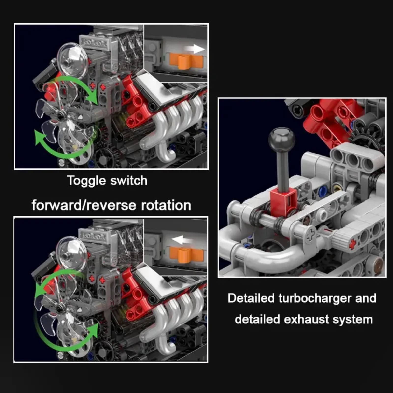 Mould King 10225 V8 Engine Mod - Model Kit V8 Engine avis et prix