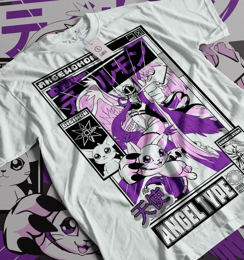 Angemon Shirt Digimon Anime Pa - Model Kit Digimon avis et prix