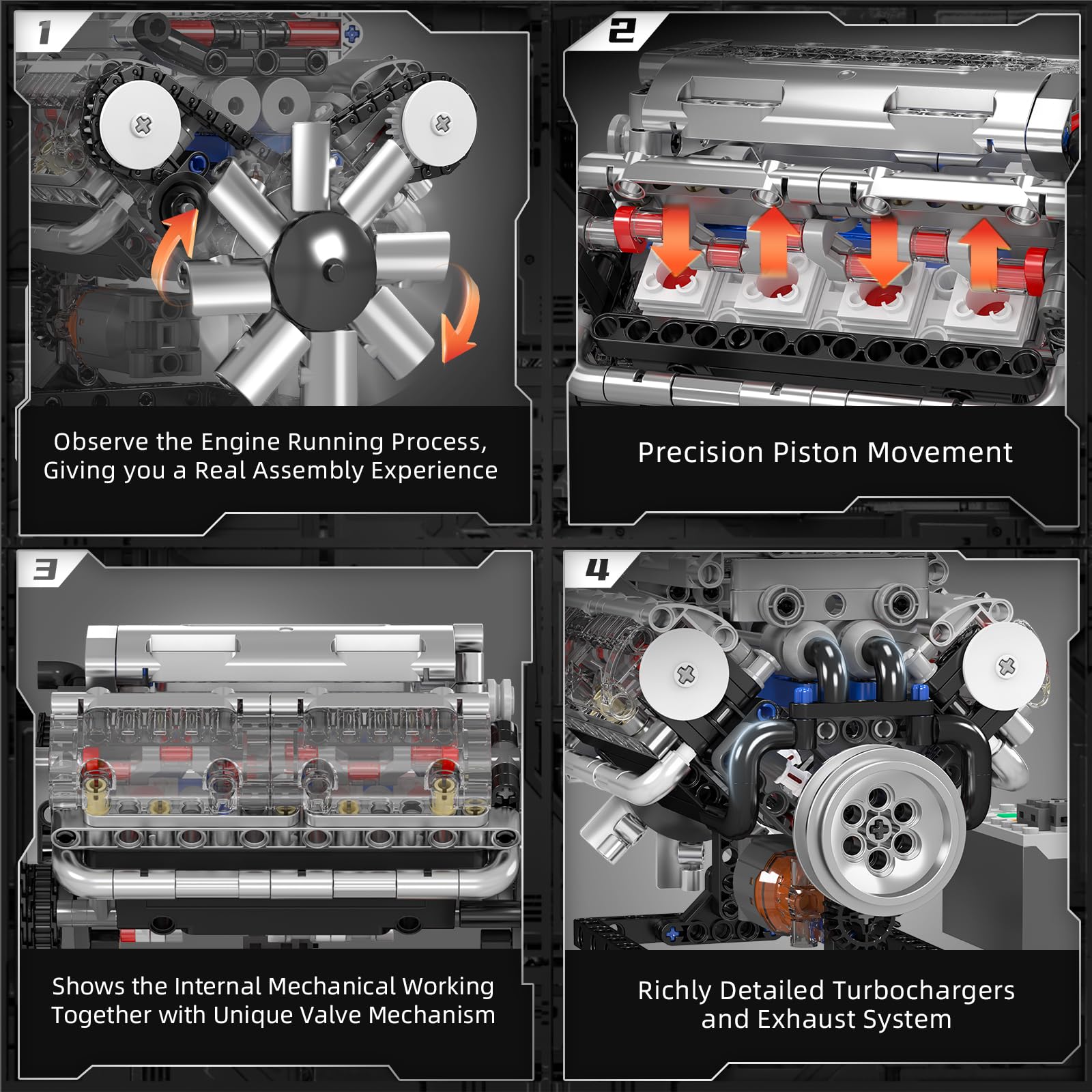 Mould King 10088 V8 Engine Bui - Model Kit V8 Engine avis et prix