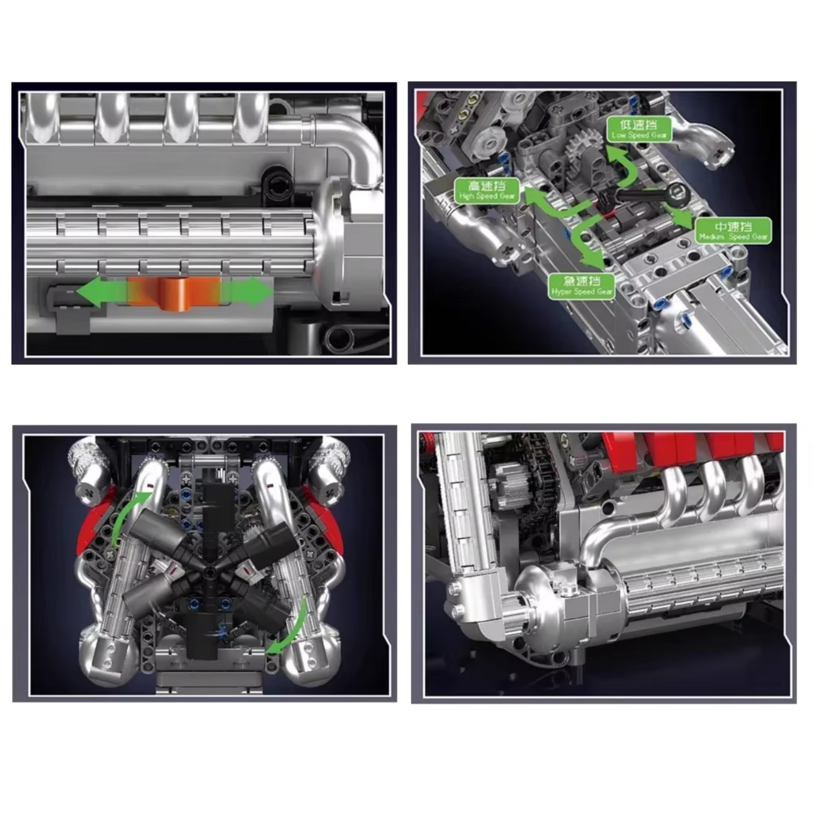 Mould King 10203 MB Merc V8 En - Model Kit V8 Engine avis et prix