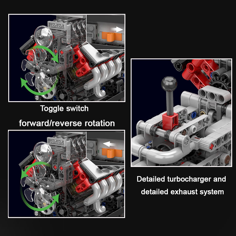 10225 High-Torque Vehicle V8 E - Model Kit V8 Engine avis et prix