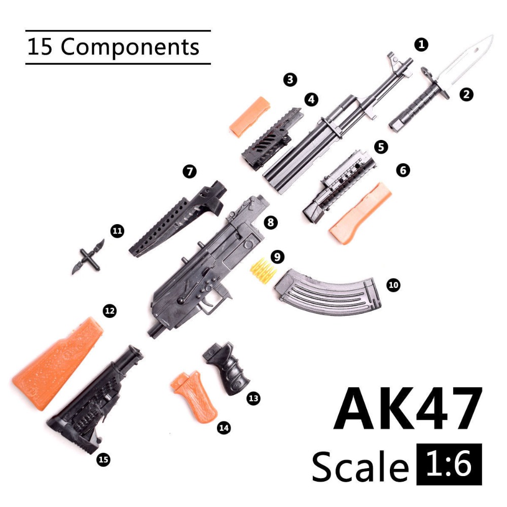 1/6 AK47 Assault Rifle  Plasti - Model Kit Gunpla avis et prix