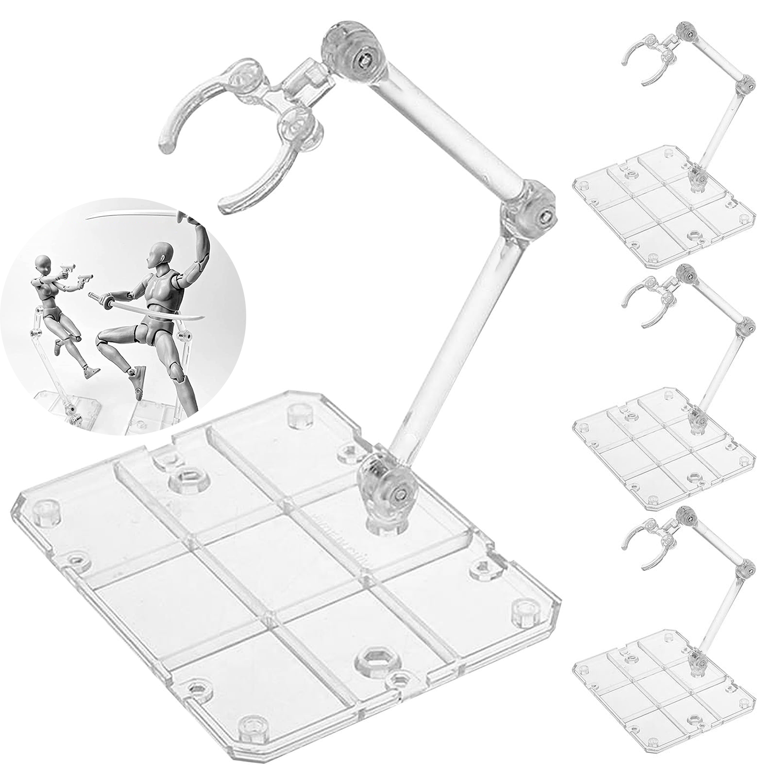 Clear Action Figure Stand,Asse - Model Kit Gunpla avis et prix