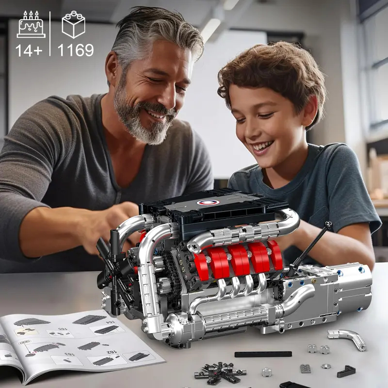 Mould King 10203 1169Pcs Super - Model Kit V8 Engine avis et prix