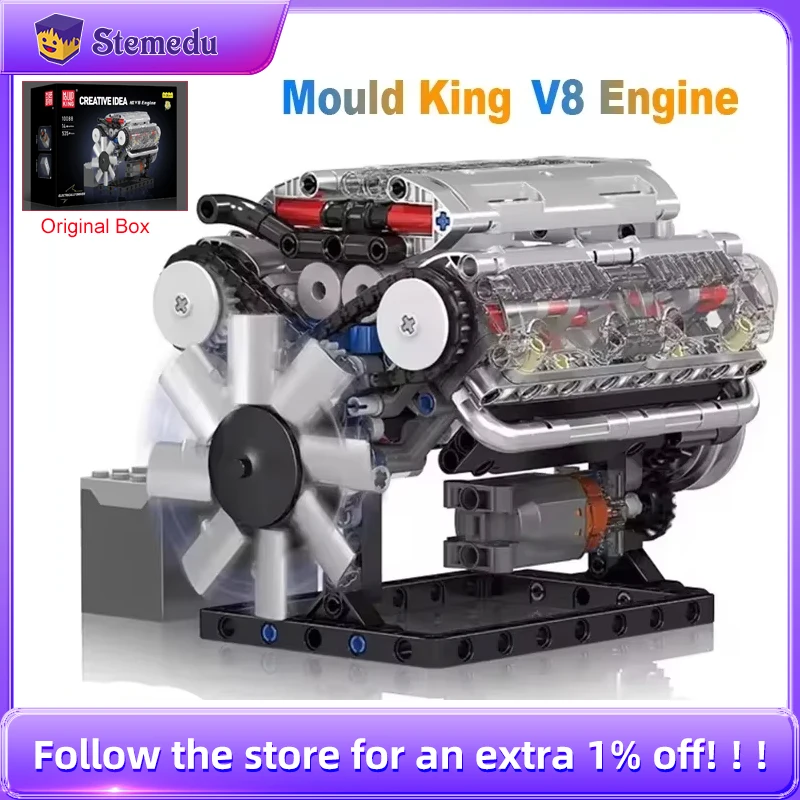 Mould King V8 Engine Building  - Model Kit V8 Engine avis et prix