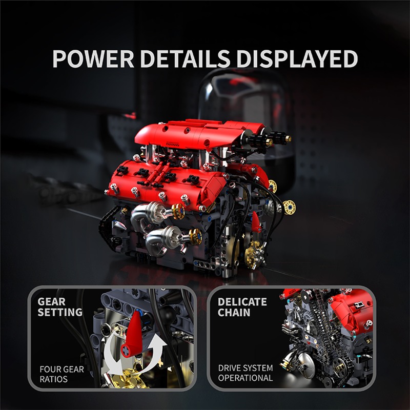 T5011 V8 Turbo Engine Model El - Model Kit V8 Engine avis et prix