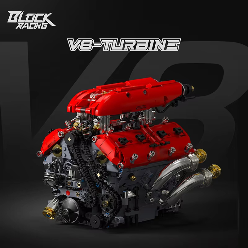 1370pieces V8 Engine Building  - Model Kit V8 Engine avis et prix