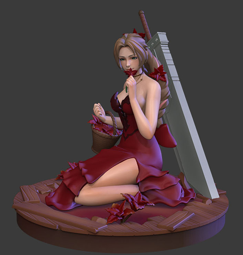 Resin Figure Kit  Aerith Gains - Model Kit Oberon avis et prix