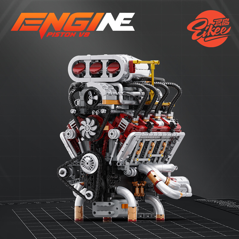 Y15001 Supercar V8 engine Mode - Model Kit V8 Engine avis et prix