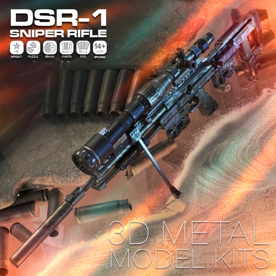 3D Metal Puzzle Gun Model DIY  - Model Kit Gunpla avis et prix